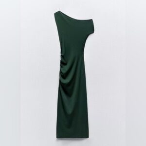 ASYMMETRICAL DRESS
WITH RUCHING - ZARA